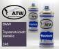 Preview: BMW, Topasrotviolett Metallic, 246: 400ml Sprühdose + 400ml Klarlack - Set, von ATW Autoteile West.